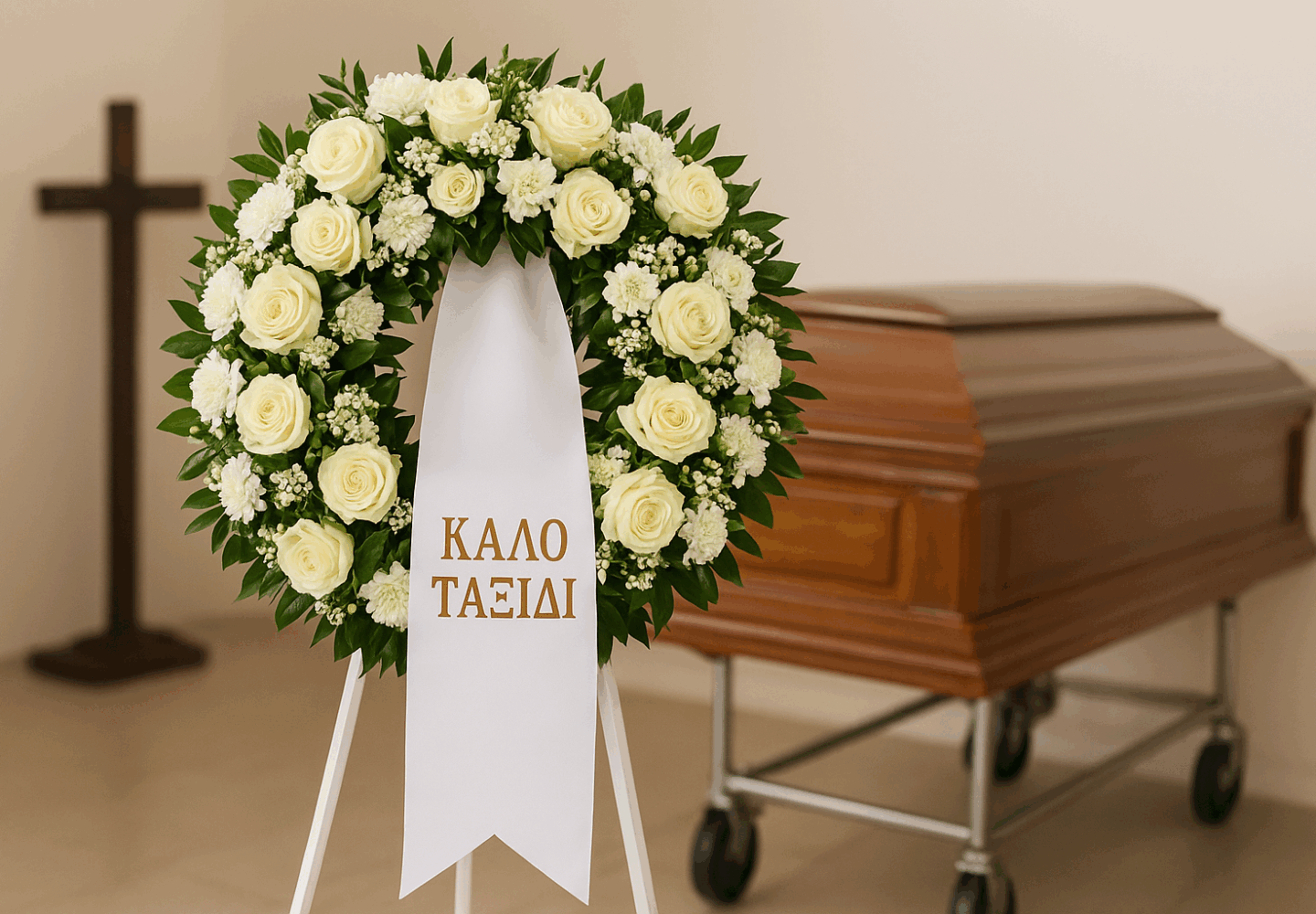 «πώς μπορώ να στείλω στεφάνι κηδείας μέσω του online ανθοπωλείου? Γρήγορη και αξιόπιστη παράδοση σε εκκλησία ή νεκροταφείο με σεβασμό.»