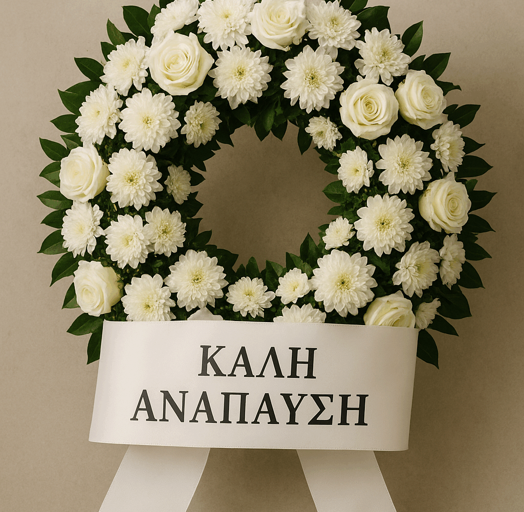 Τι γράφουμε στην κορδέλα του στεφανιού κηδείας