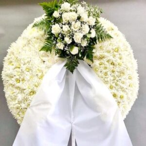 Funeral Wreath with Single Arrangement