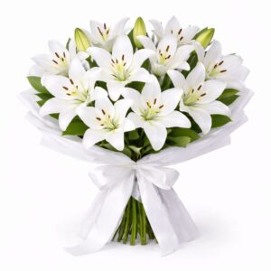 Μπουκέτο με lilies oriental 10 τμχ